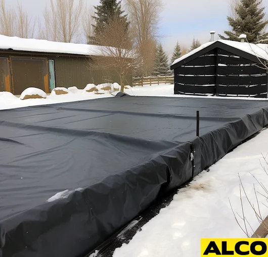 Concrete Blanket, Multipurpose Use Weatherproof Winter Construction  Insulated Waterproof Tarps,12 Feet x 24 Feet, 12' x 24', 0.15 inch  Thickness