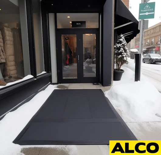 Heated Snow & Ice Melting Door Mat - 120V, 180 Watts, 2 ft W x 3 ft L (Connectable)
